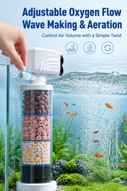🔥Limited-time offer-Fish Tank 6-in-1 Filter - Filtration, Oxygenation & Water Pumping