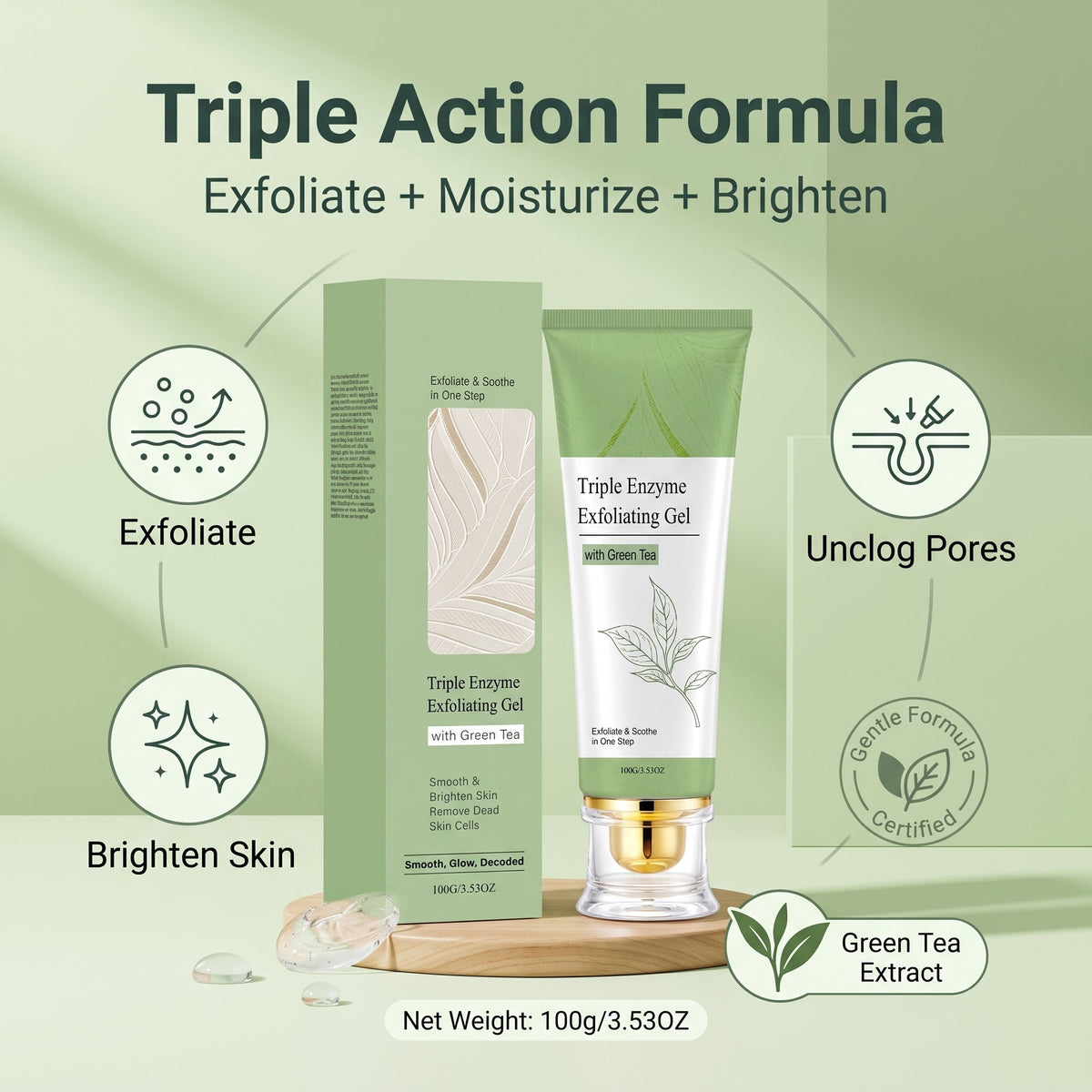 🥳Buy 1 Get 1 Free🌸Herbal Extract Brightening Exfoliating Gel