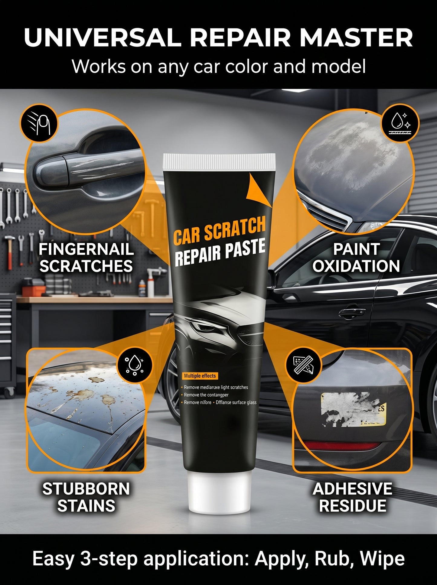 🔥Last Day Sale 50%🔥Car Scratch Repair Paste– Easy Application, Quick Drying & Invisible Finish 🔧