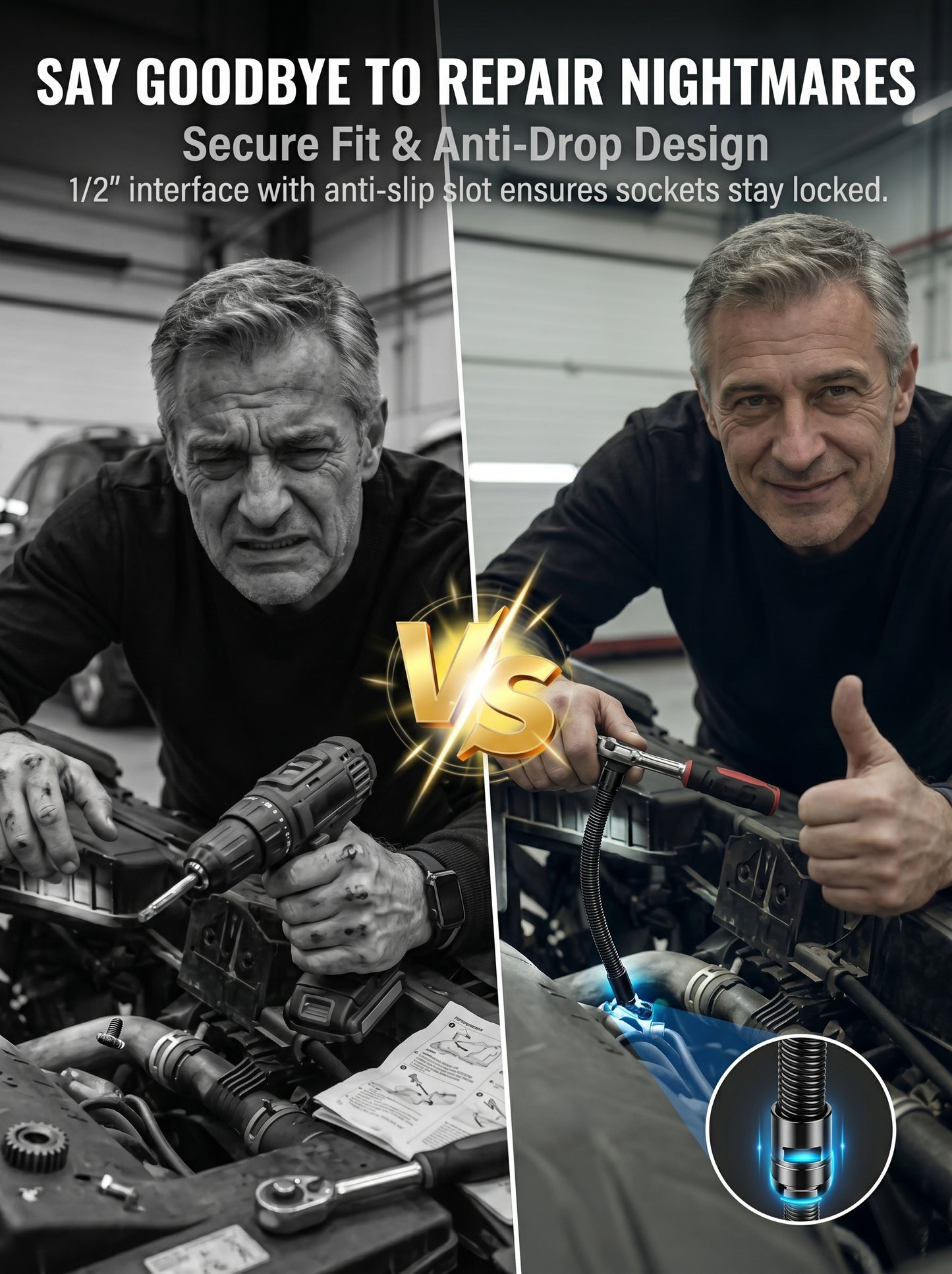 The 360° Flex Rod That Turns Your 4-Hour EngineTeardown Into a 12-Minute Fix (No More BustedKnuckles)
