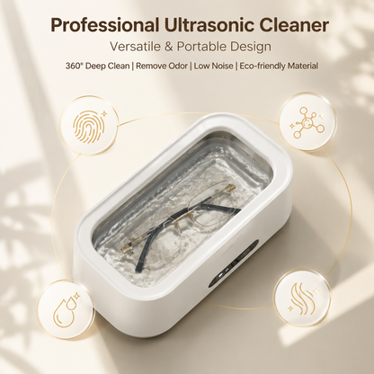 🌀 Professional Ultrasonic Cleaner for Jewelry, Glasses & More