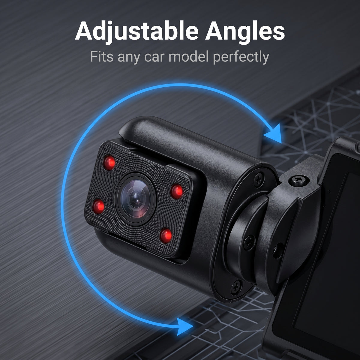 🚗High-Definition 4-Channel Dash Cam – 360° Coverage with No Blind Spots, 24-Hour Comprehensive Monitoring