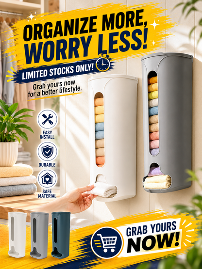 Wall Mounted Pull-Out Underwear and Socks Storage Box