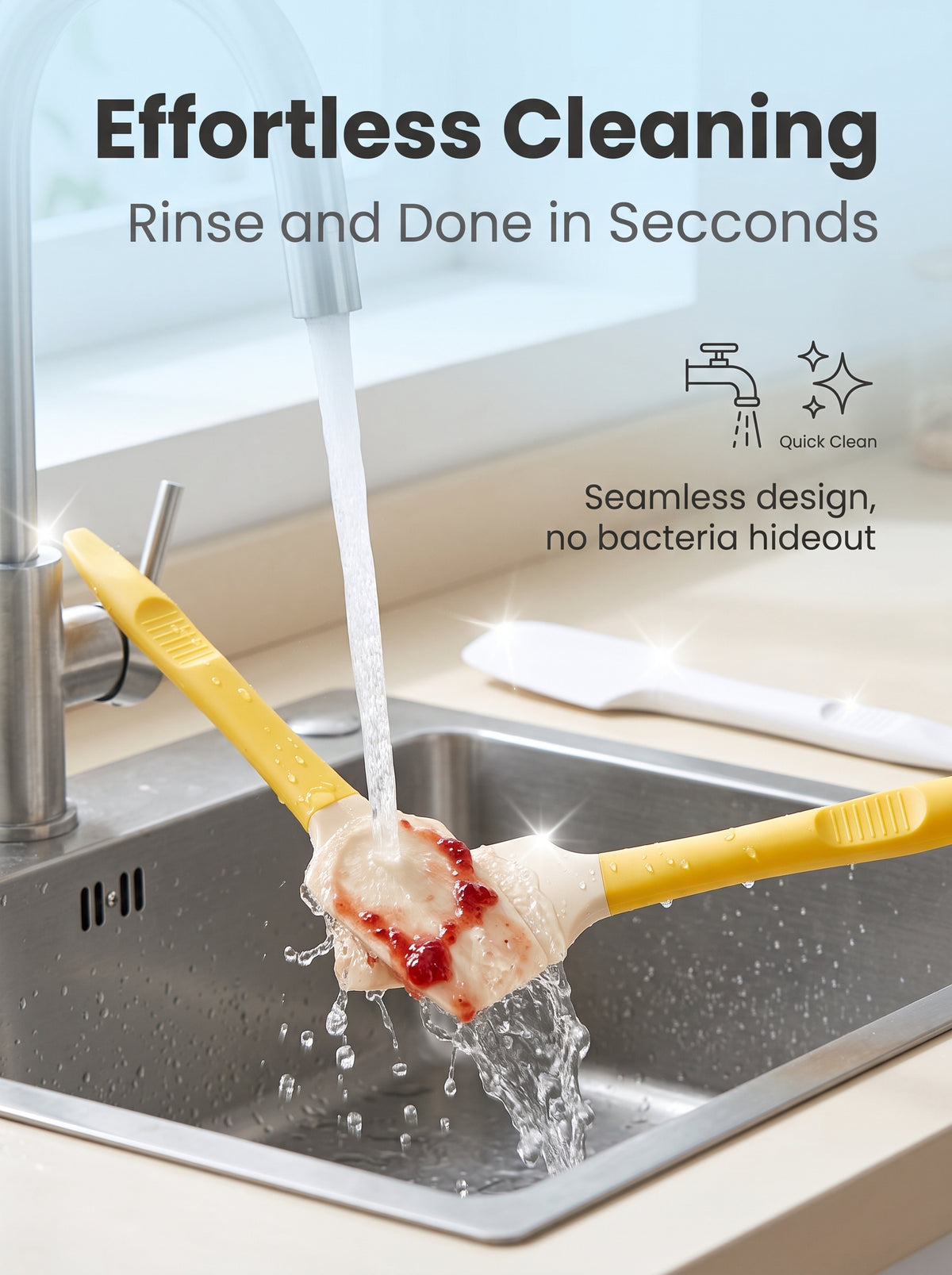 🔥2-in-1 Heat Resistant Silicone Baking Spatula
