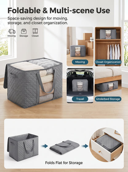 🔥Home Storage Must-Have! Large Moisture-Proof Quilt Storage Bags