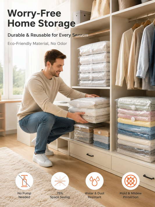 🌸Spring Sale 49% OFF 🔥Extra Large Vacuum Storage Bag - Press To Exhaust