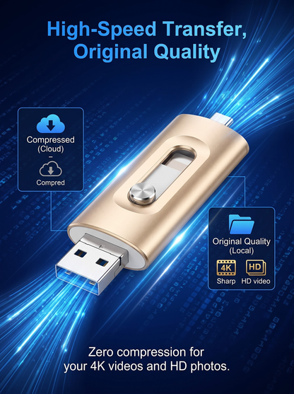 1TB Phone Flash Drive | Save Thousands of Photos & Videos
