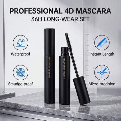 💕Buy 1 Get 1 Free🎁Lengthening Mascara - Clump-free, Smudge-proof, Waterproof, Long-lasting