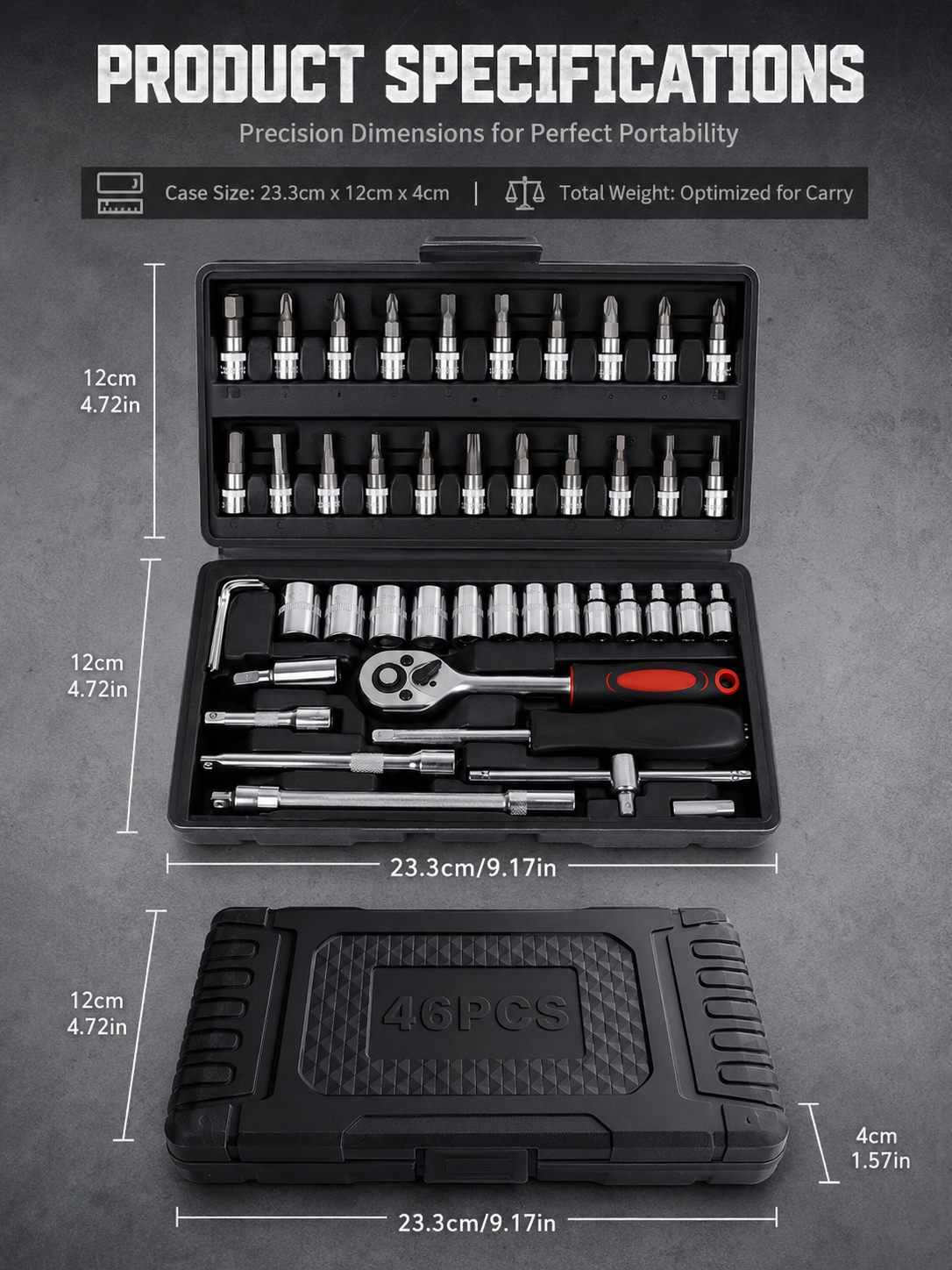 🔥46 IN 1 Ratchet Socket Kit | Veteran Mechanic Pick for All Repair Work