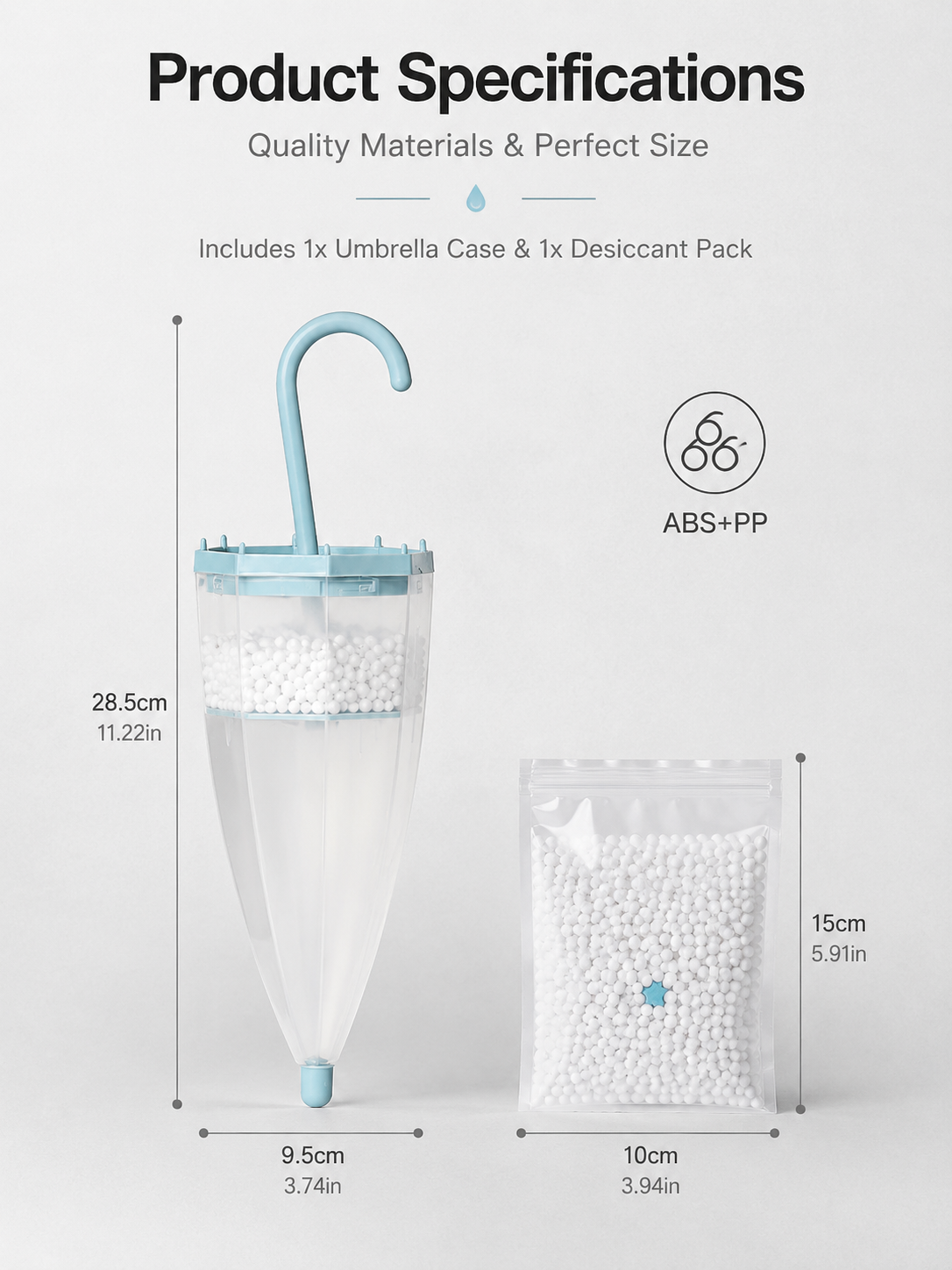 🔥Umbrella Hanging Dehumidifier｜Keep Wardrobe Dry & Clothes Mold-Free