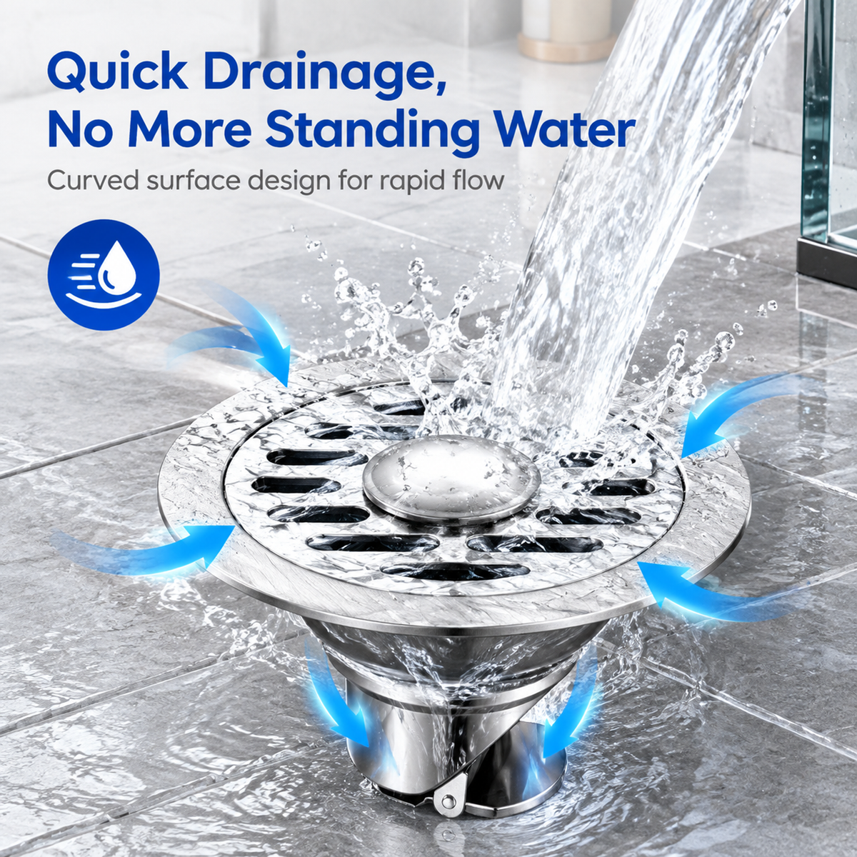 💥50% OFF 🛁Thickened Stainless Steel Anti-Odor & Anti-Pest Floor Drain