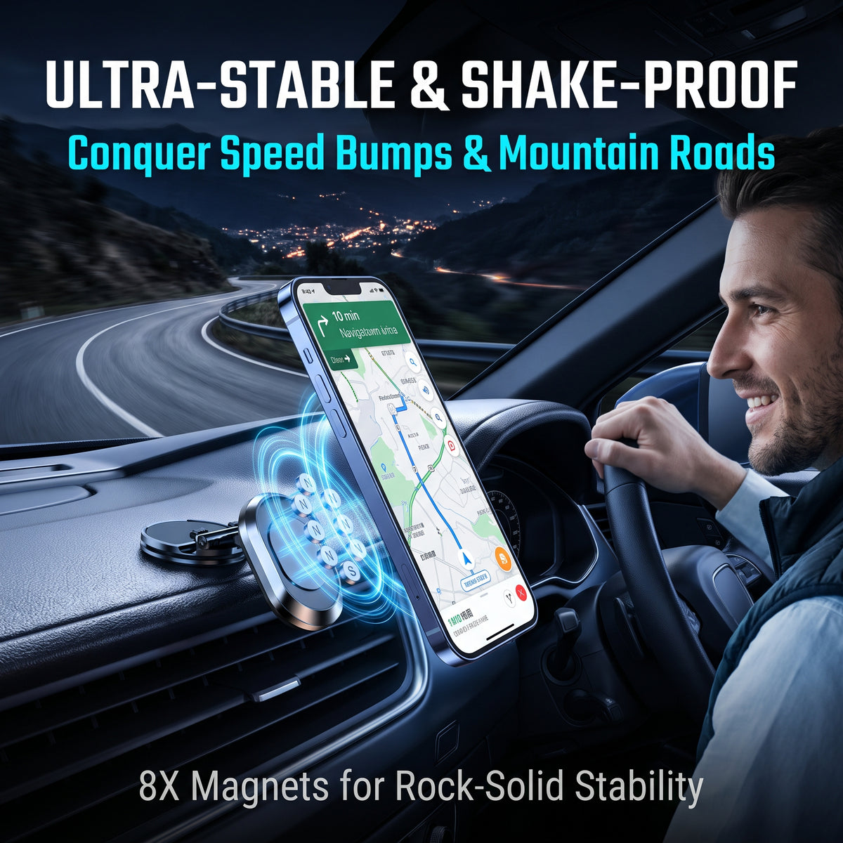 ✨ 50% Off for a Limited Time 🌟Multi-functional Magnetic Car Phone Mount