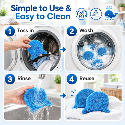 💥50% OFF  ✅Washing Machine Pet Hair Catcher Reusable Lint Remover