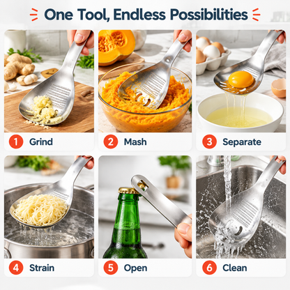 💥Buy 1 Get 1 Free 🥄Multi-Purpose Stainless Steel Food Prep Spoon