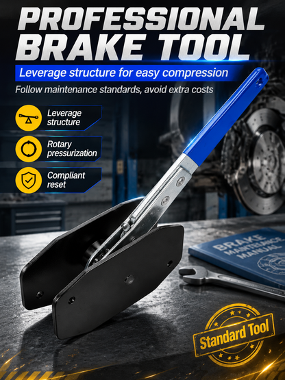 🔧 Brake Caliper Piston Compression Wrench, Easy Brake Pad Replacement
