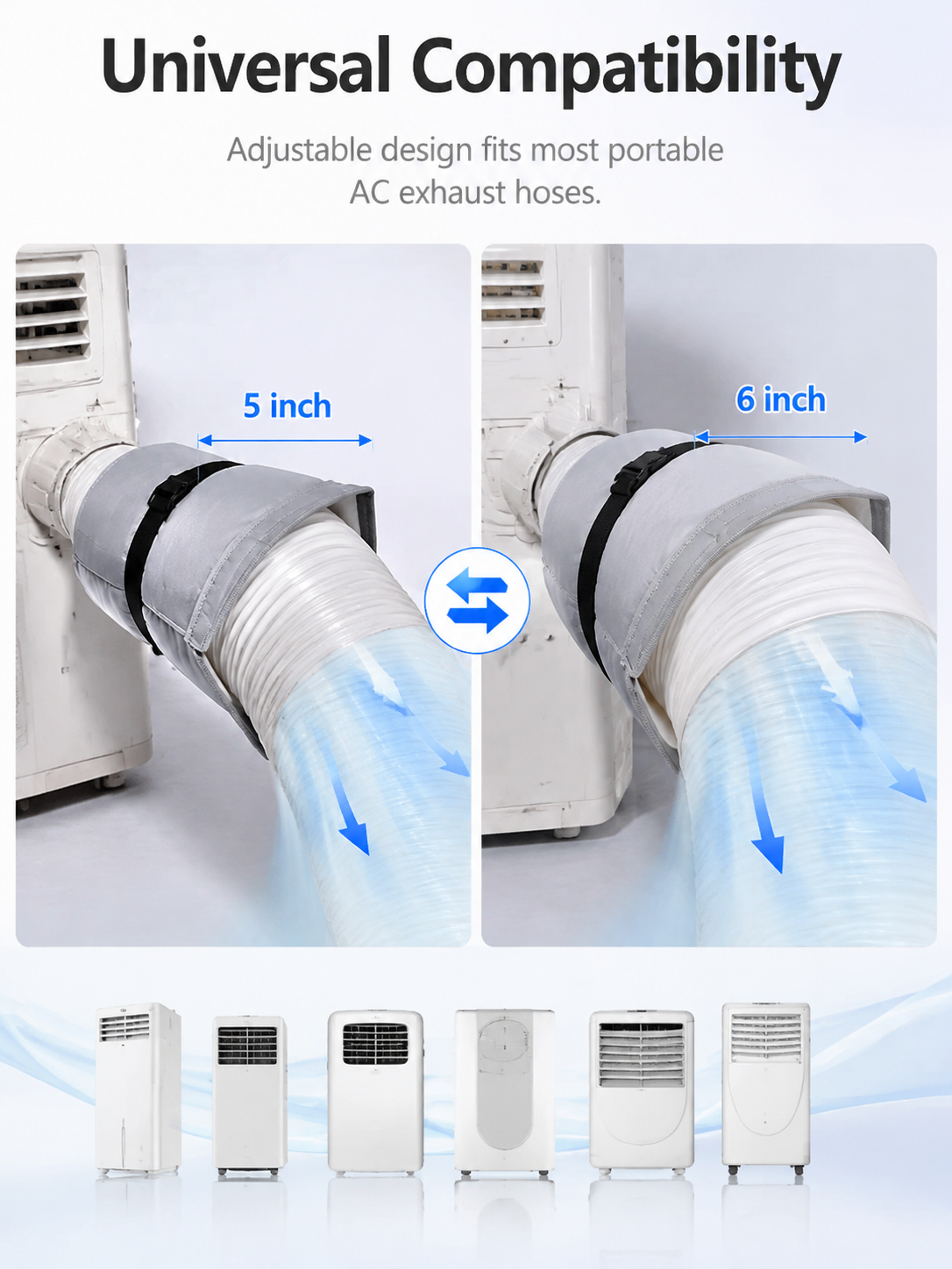 🔥Stop Heat Leaks｜Portable AC Exhaust Hose Insulation Cover