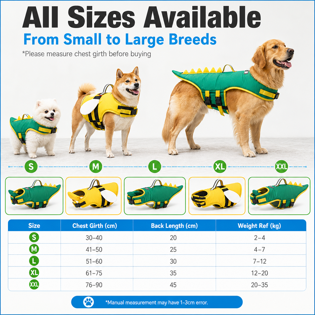 🐶High Visibility Pet Swimming Suit with Rescue Lift Handle Pool Beach Must-Have