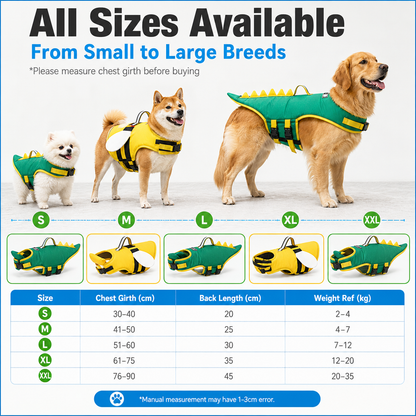 🐶High Visibility Pet Swimming Suit with Rescue Lift Handle Pool Beach Must-Have