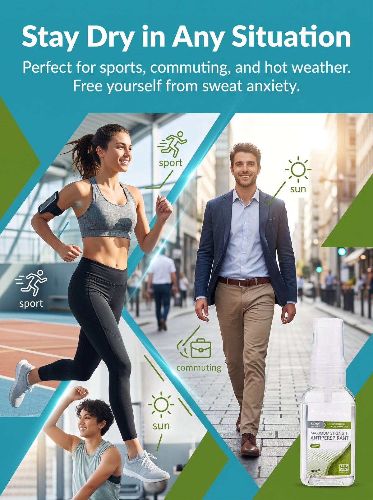 🔥Buy 1 Get 1 Free-5-Day Maximum Strength Antiperspirant Spray