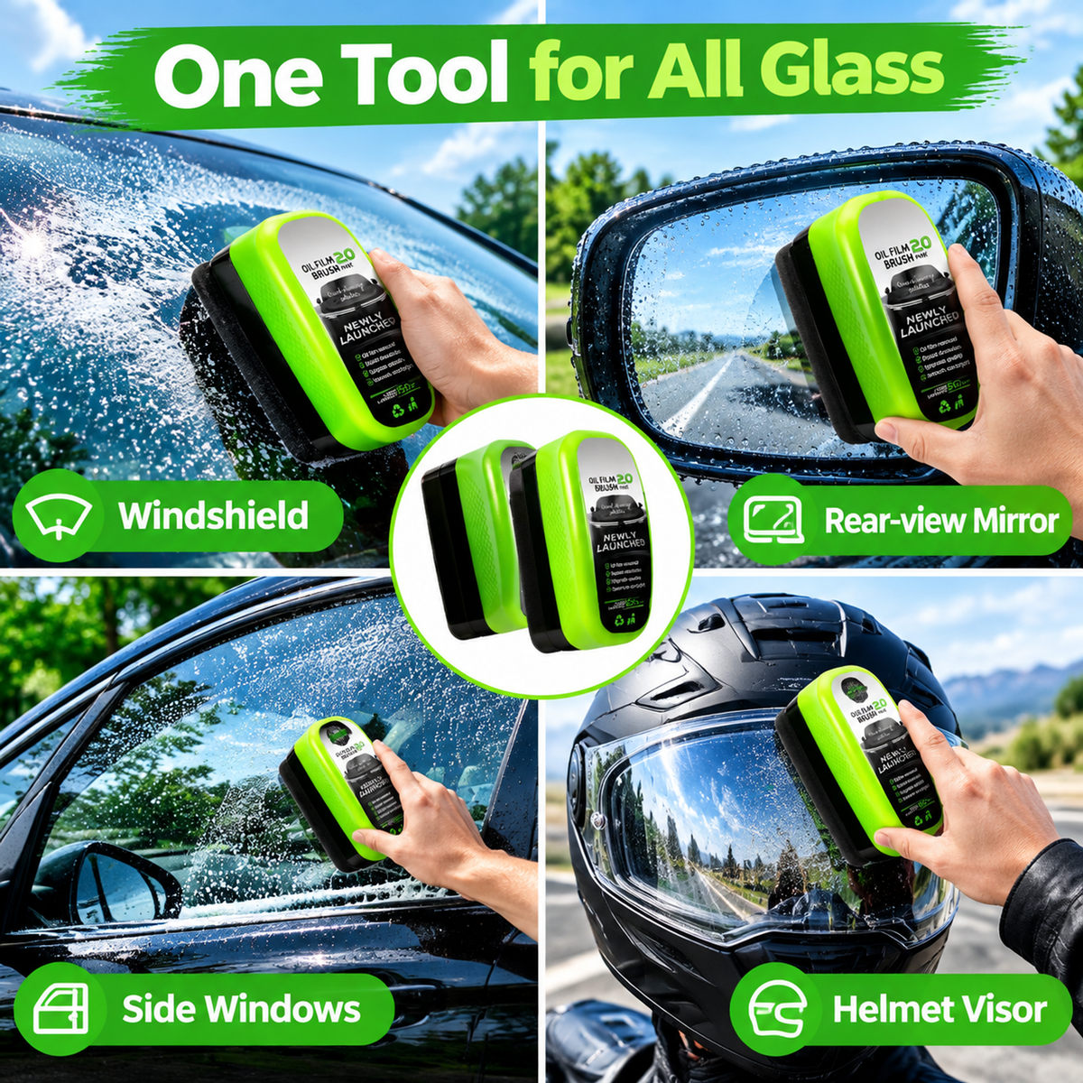 💥Buy 1 Get 1 Free 🚗Anti-freeze glass oil film brush