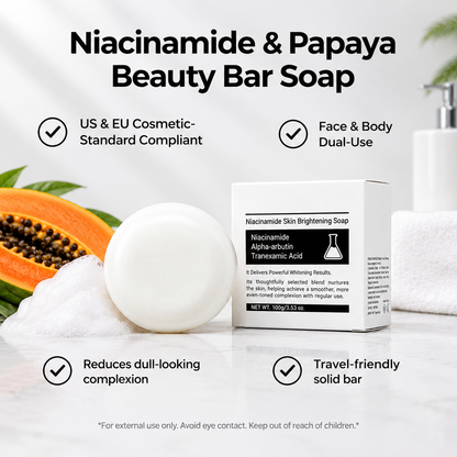 💥Buy 1 Get 1 Free！🛀Beauty Body Soap with Niacinamide and Papaya Extract