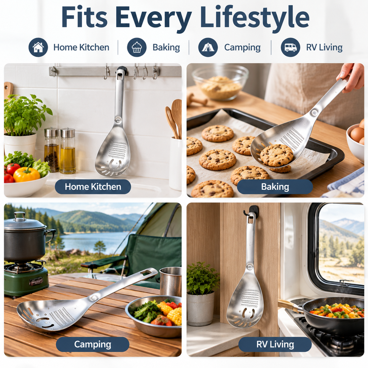 💥Buy 1 Get 1 Free 🥄Multi-Purpose Stainless Steel Food Prep Spoon