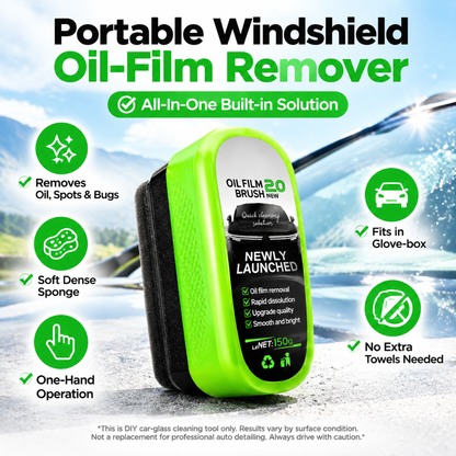 💥Buy 1 Get 1 Free 🚗Anti-freeze glass oil film brush