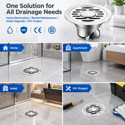 💥50% OFF 🛁Thickened Stainless Steel Anti-Odor & Anti-Pest Floor Drain