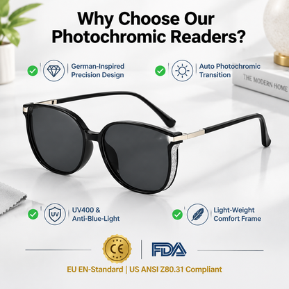 💥Buy 1 Get 1 Free 👓Auto‑Transition Photochromic Reading Glasses