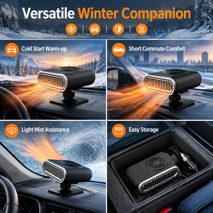 ⏳🔥LIMITED-TIME 50% OFF! Portable 2-in-1 car fan with heating function