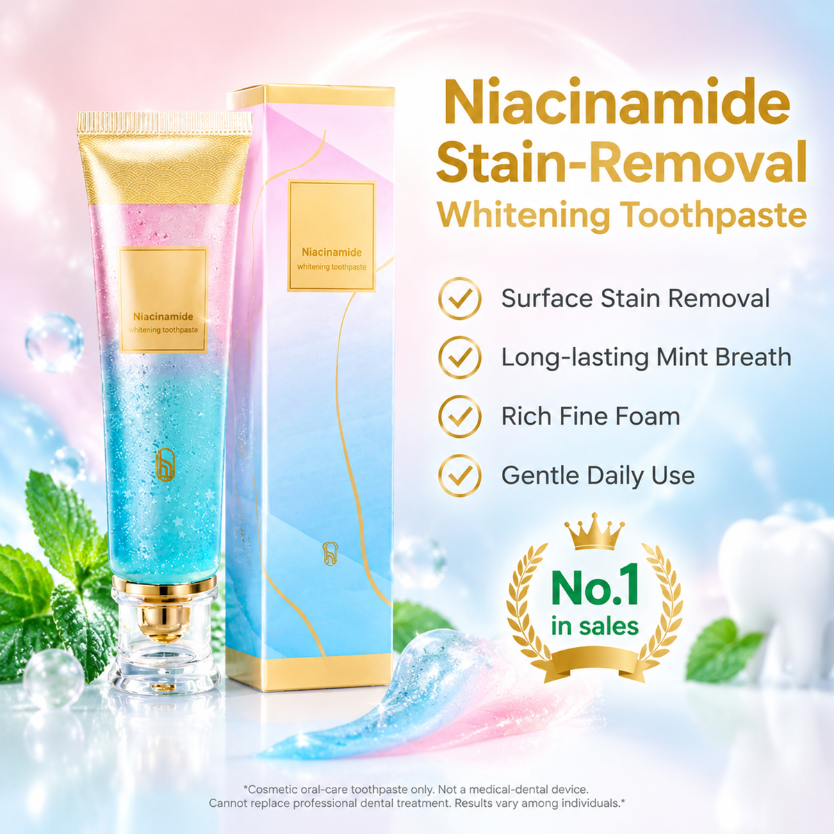 💥Buy 1 Get 1 Free  🦷🪥Niacinamide Whitening Toothpaste