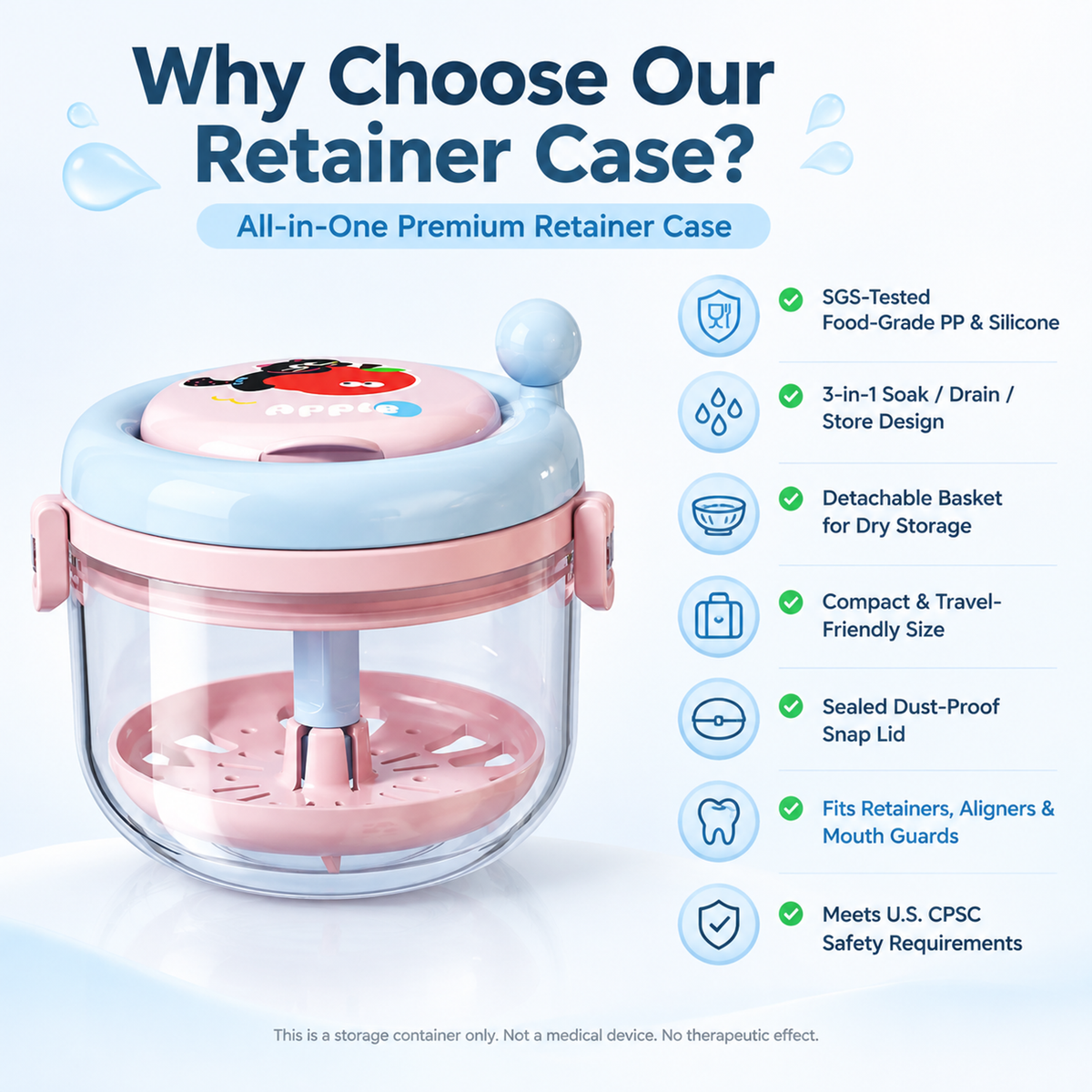 🔥Buy 1 Get 1 Free❤️‍🔥 All-in-One Retainer Storage Case