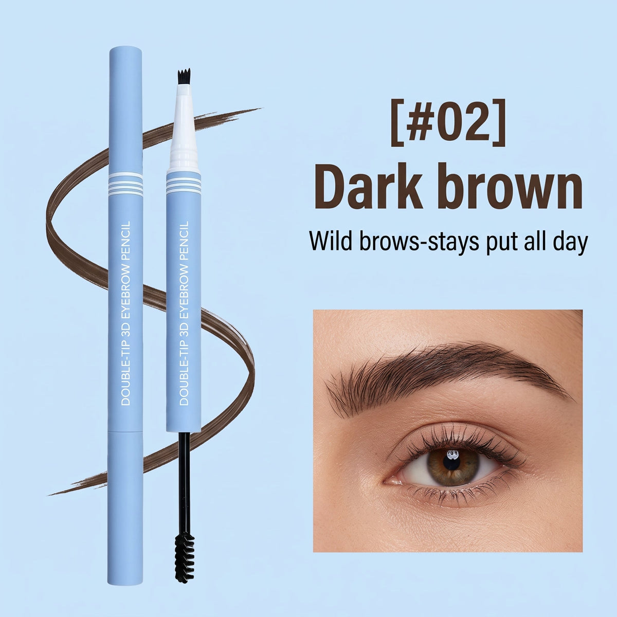 💕Buy 1 Get 1 Free🎁✨Dual-Ended 3D Eyebrow Pencil 2 in 1Dual-Ended Eyebrow Pencil