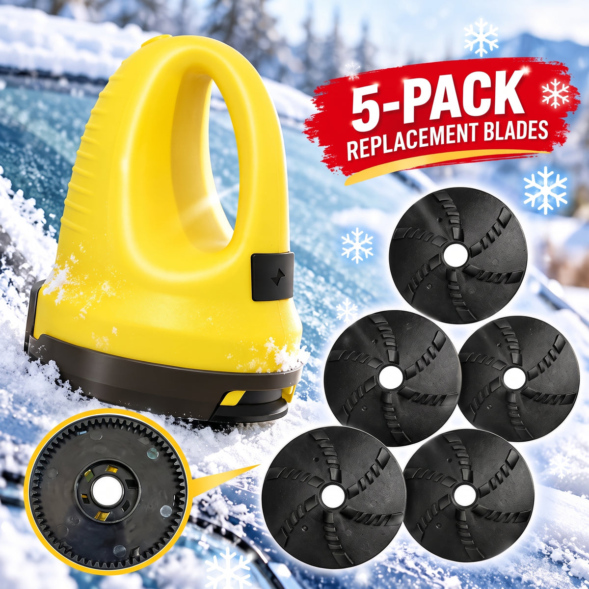 🔥50%OFF❄️🚗Cordless Electric Ice Scraper for Car Windows