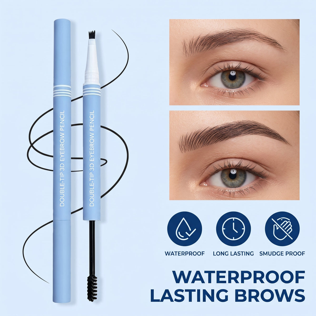 💕Buy 1 Get 1 Free🎁✨Dual-Ended 3D Eyebrow Pencil 2 in 1Dual-Ended Eyebrow Pencil