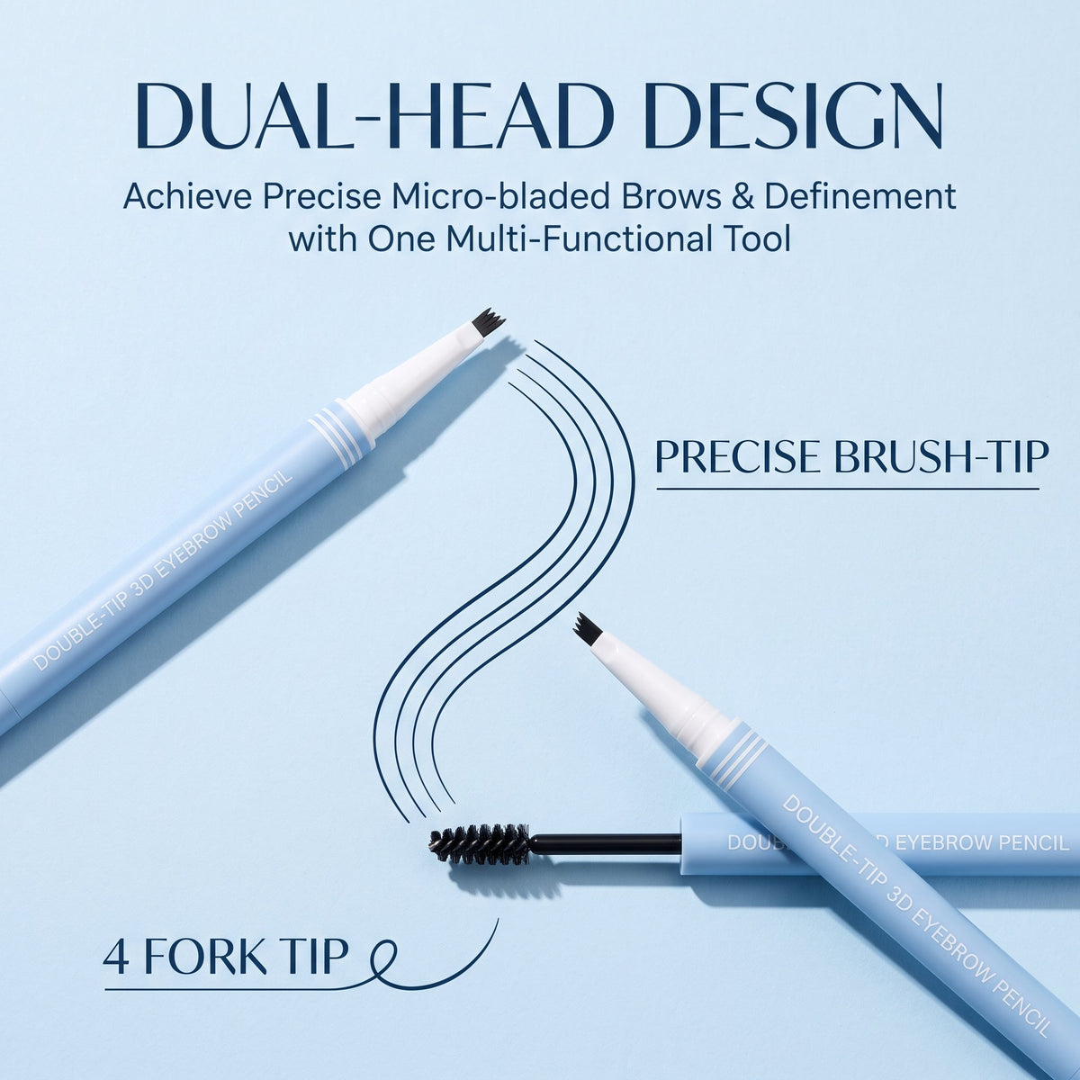 💕Buy 1 Get 1 Free🎁✨Dual-Ended 3D Eyebrow Pencil 2 in 1Dual-Ended Eyebrow Pencil