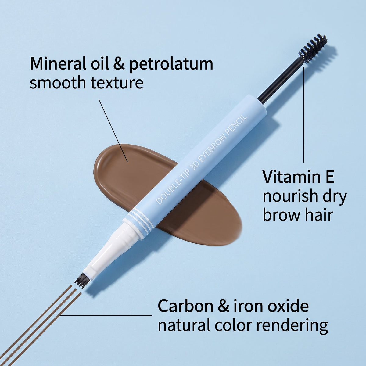 💕Buy 1 Get 1 Free🎁✨Dual-Ended 3D Eyebrow Pencil 2 in 1Dual-Ended Eyebrow Pencil