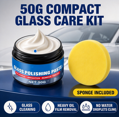 🥳2026 HOT SALE🥳💞50K+ SOLD!🚗🔍 50% OFF! Car Glass Oil Film Remover – Eliminates glare & wiper smears, repels rain. Night driving safer – see clearly in any weather! 🛡️🌙