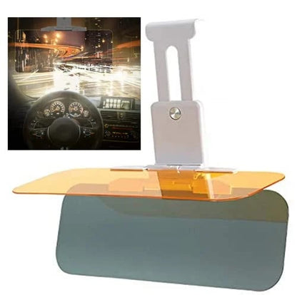 Dual Purpose Day Night Car Anti-Glare Sun Visor, Auto Night Driving Anti High Beam Glare Eye Protection Mirror