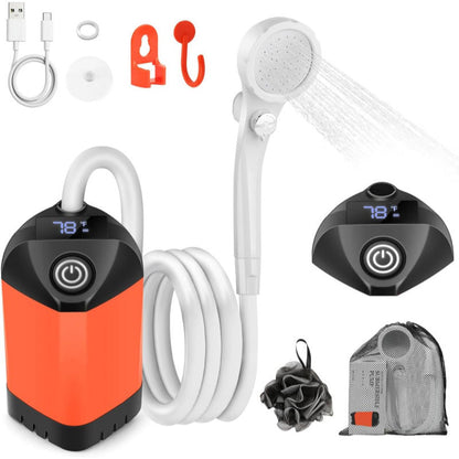 🔥New Upgrade🔥Portable, plug-free outdoor rechargeable electric shower