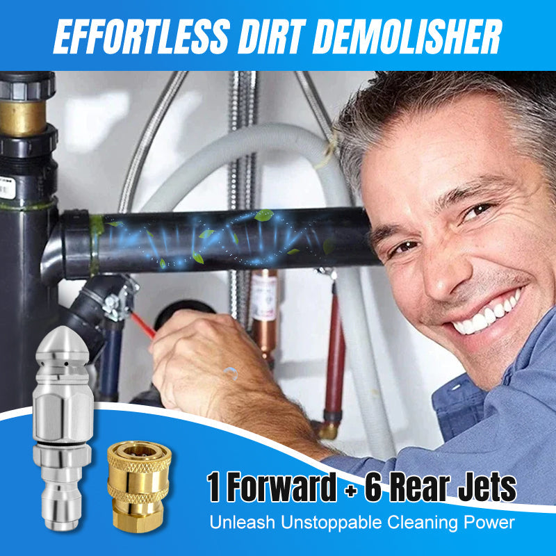 Powerful Pipe Cleaning and Unclogging Nozzle