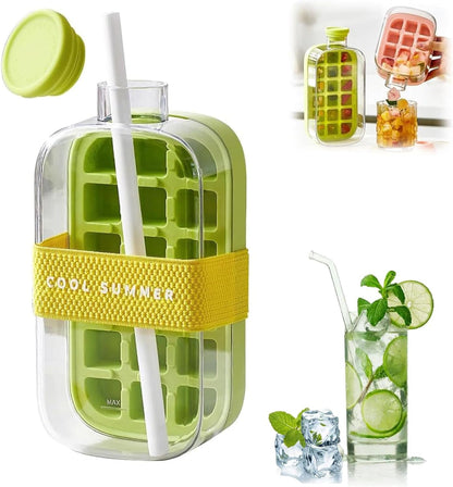 🧊2-in-1 Ice Cube Water Bottle – Make Ice Inside Your Bottle Anytime