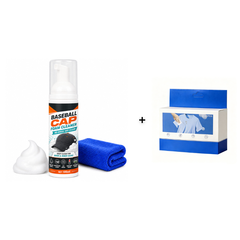 🧢 Buy One, Get One Free 🎁 – No-Rinse Foam Cleaner