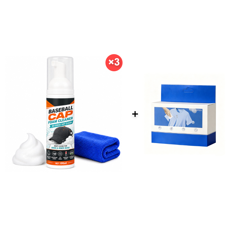 🧢 Buy One, Get One Free 🎁 – No-Rinse Foam Cleaner