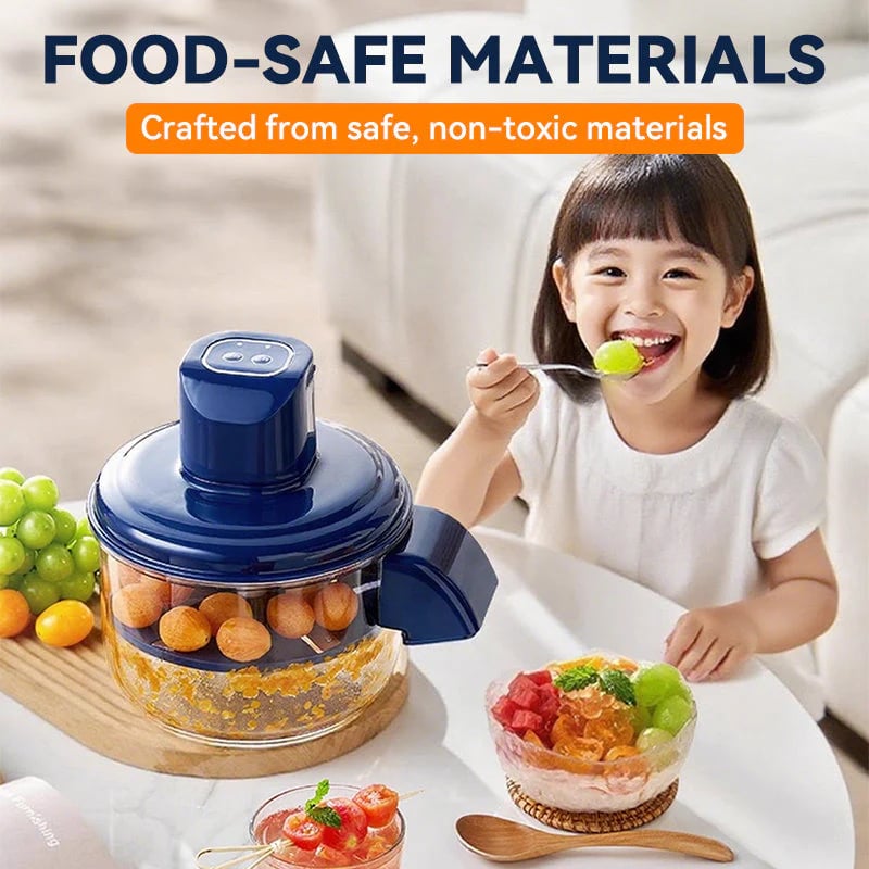 🔥Limited Time Discount Transparent Electric Fruit Vegetable Peeler, One-Touch Automatic Grape Garlic Skin Remover, Visible Food Prep Kitchen Gadget
