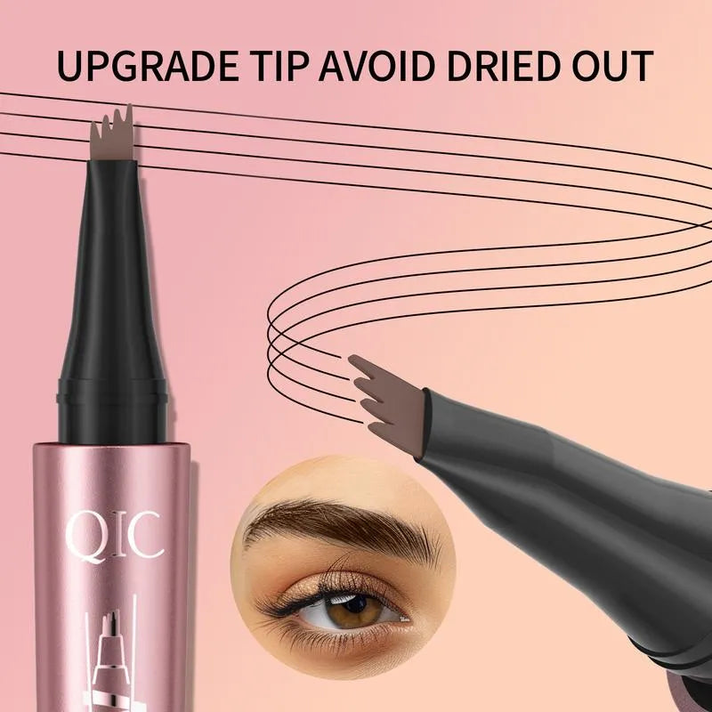 ✨4‑Tip Micro Brow Pen | Waterproof Long‑Lasting Liquid Eyebrow Pen