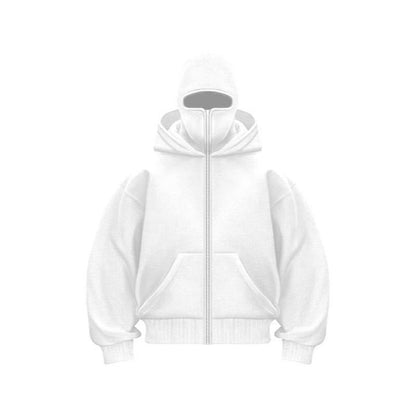 📢 Last Day Sale 56% OFF💥❄️Men’s Balaclava Zip Hoodie for Winter Sports Streetwear and Cold Weather Training