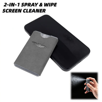 🧼Buy 1 get 1 free-Portable Screen Cleaner Spray with Microfiber Cloth, Nano Streak-Free Cleaning