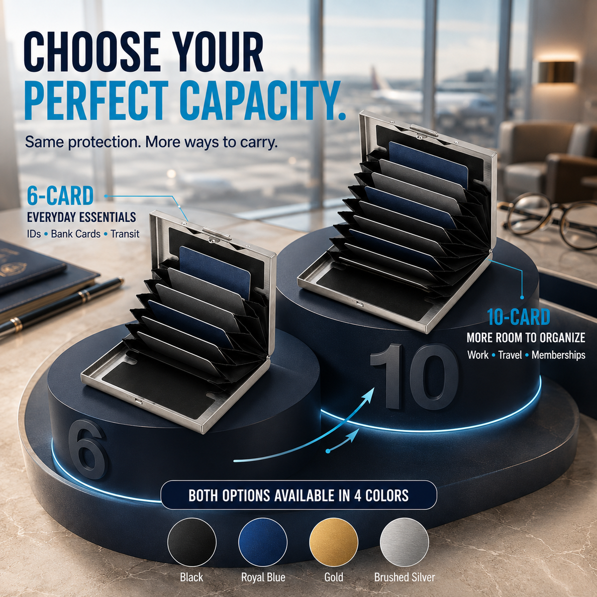 🔥Buy one get one free🔥RFID-Blocking Stainless Steel Card Wallet