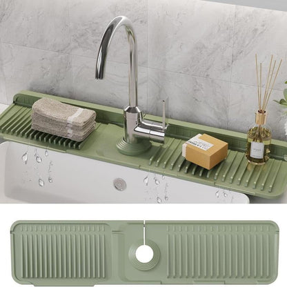 🔥 Limited-Time 50% Off 💧 Silicone Sink Faucet Draining Mat